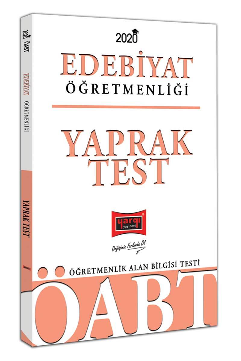 Yargı 2020 ÖABT Türk Dili ve Edebiyatı Öğretmenliği Yaprak Test Yargı Yayınları