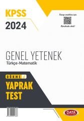 Data 2024 KPSS Genel Yetenek Türkçe-Matematik Yaprak Test Data Yayınları