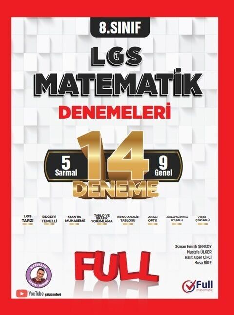 Full Matematik 8. Sınıf LGS Matematik 14 Deneme Full Matematik Yayınları