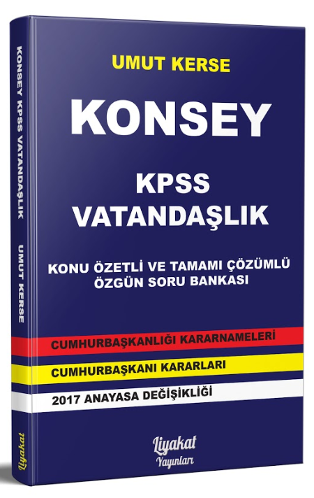 Liyakat 2019 KPSS Konsey Vatandaşlık Konu Özetli Soru Bankası Çözümlü Liyakat Yayınları