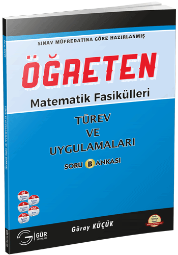 Gür Öğreten Matematik Fasikülleri - Türev ve Uygulamaları Soru Bankası Gür Yayınları