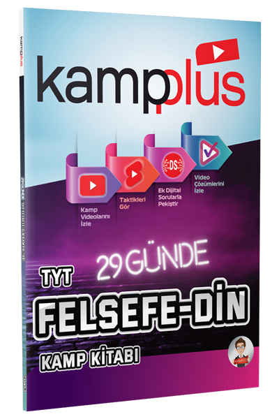 Kampplus YKS TYT Felsefe - Din Kampplus 29 Günde Kamp Kitabı Kampplus