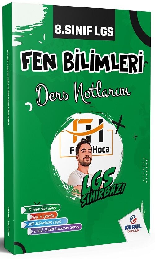 Kurul 8. Sınıf LGS Sihirbazı Fen Bilimleri Ders Notlarım Kurul Yayıncılık