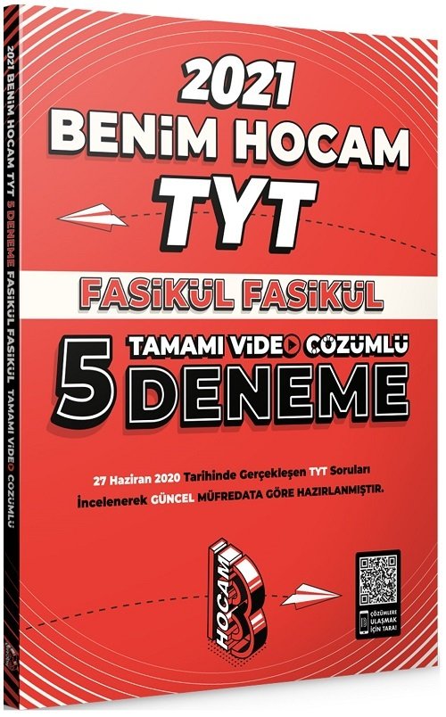 Benim Hocam 2021 YKS TYT 5 Deneme Fasikül Video Çözümlü Benim Hocam Yayınları