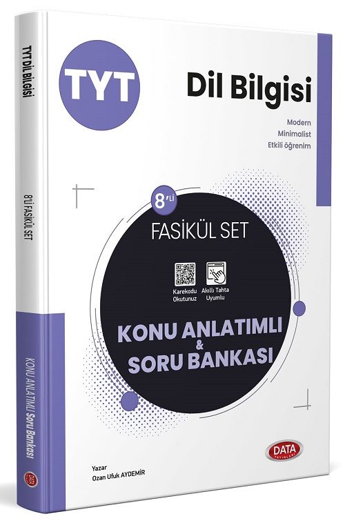 Data YKS TYT Dil Bilgisi Konu Anlatımlı Soru Bankası Fasikül Set Data Yayınları