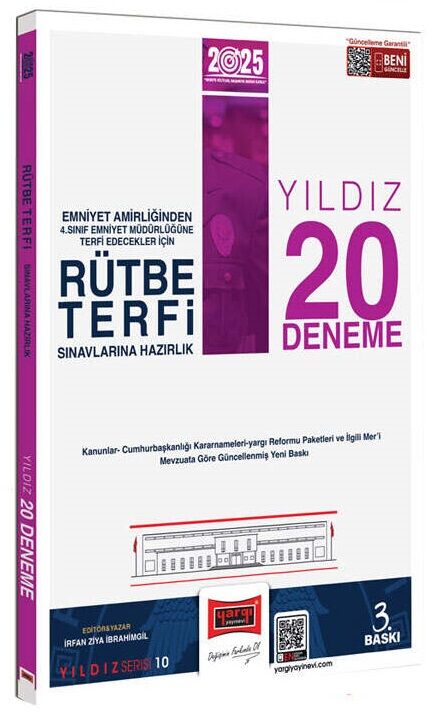 Yargı 2025 Rütbe Terfi 20 Deneme Çözümlü Yıldız Serisi Yargı Yayınları