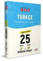 Editör LGS Türkçe 25 Deneme 5 Sarmal + 20 Karma Çözümlü Editör Yayınları