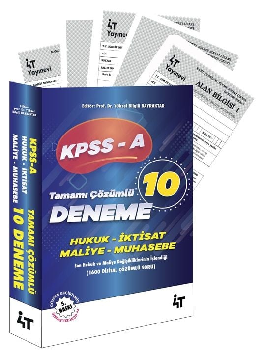 4T Yayınları KPSS A Grubu 10 Deneme Çözümlü 4T Yayınları