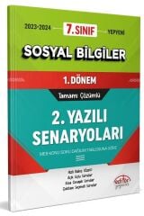 Editör 7. Sınıf Sosyal Bilgiler 1. Dönem Ortak Sınav 2. Yazılı Senaryoları Editör Yayınları