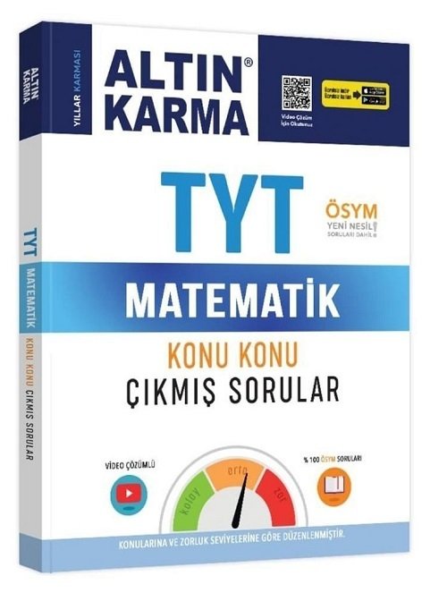 Altın Karma YKS TYT Matematik Çıkmış Sorular Konu Konu Çözümlü Altın Karma Yayınları