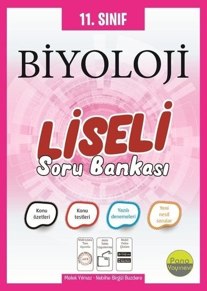 Pano 11. Sınıf Biyoloji Liseli Soru Bankası Pano Yayınevi