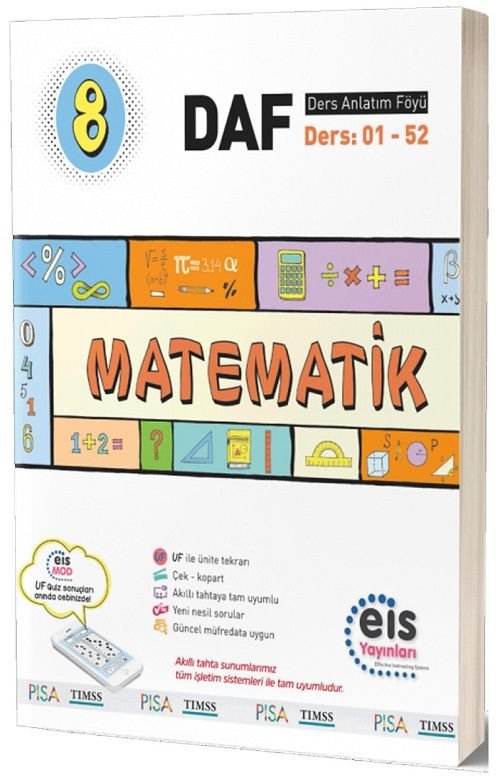 Eis Yayınları 8. Sınıf Matematik DAF Ders Anlatım Föyü Eis Yayınları