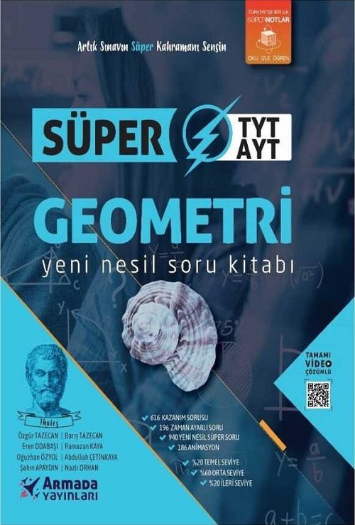 Armada YKS TYT AYT Geometri Süper Soru Bankası Armada Yayınları