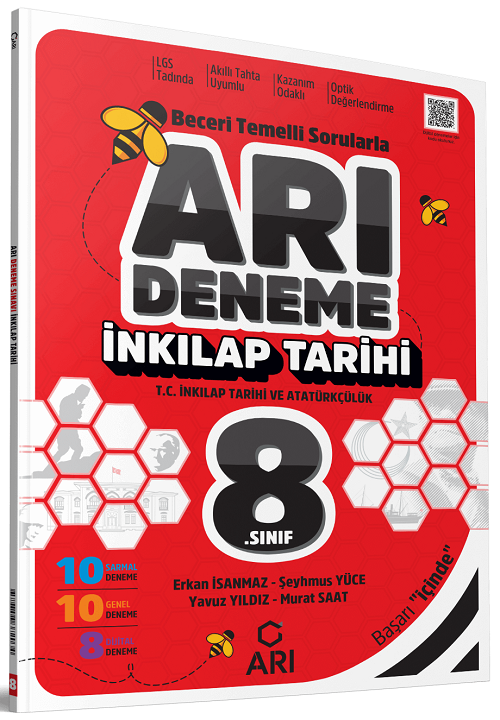 Arı Yayınları 8. Sınıf TC İnkılap Tarihi ve Atatürkçülük Arı Deneme Seti Arı Yayınları