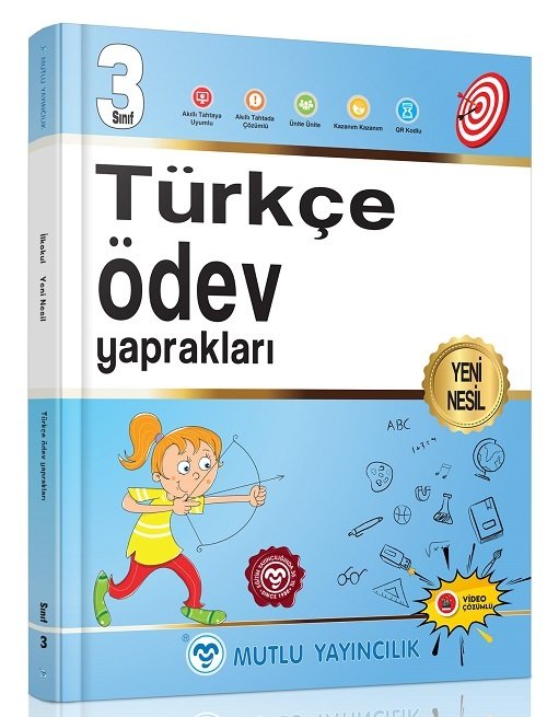 Mutlu 3. Sınıf Türkçe Ödev Yaprakları Video Çözümlü Mutlu Yayınları