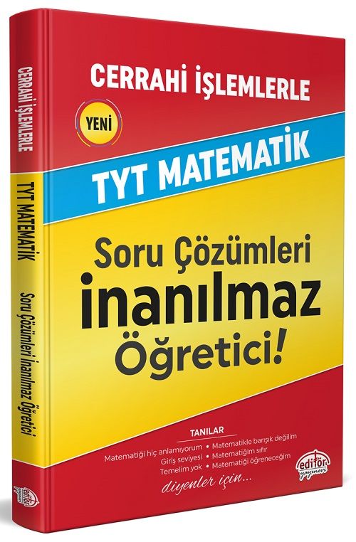 Editör YKS TYT Matematik Cerrahi İşlemlerle Soru Çözümleri Editör Yayınları