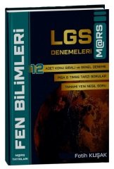 Mars Yayınları LGS Fen Bilimleri 12 Deneme - Fatih Kuşak Mars Yayınları