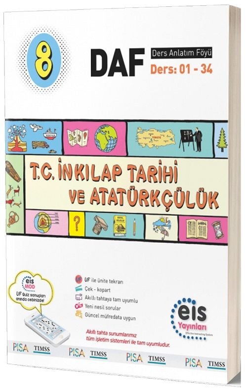 Eis Yayınları 8. Sınıf TC İnkılap Tarihi ve Atatürkçülük DAF Ders Anlatım Föyü Eis Yayınları