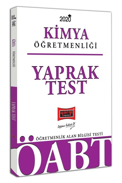 Yargı 2020 ÖABT Kimya Öğretmenliği Yaprak Test Yargı Yayınları