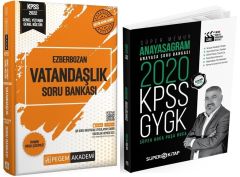 SÜPER FİYAT - Pegem + Süper Kitap 2022 KPSS Ezberbozan Vatandaşlık Soru 2 li Set Pegem + Süper Kitap Yayınları