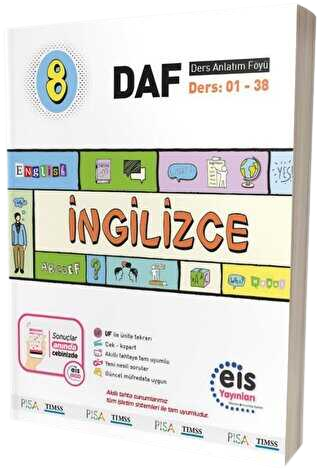 Eis Yayınları 8. Sınıf İngilizce DAF Ders Anlatım Föyü Eis Yayınları