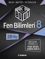 Tudem 8. Sınıf Fen Bilimleri 3 Boyut Soru Bankası Tudem Yayınları