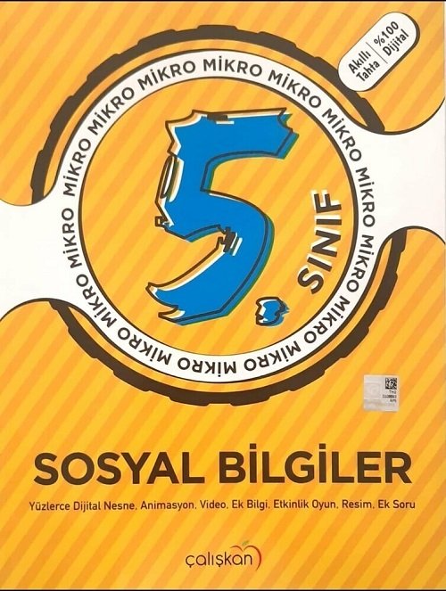 Çalışkan 5. Sınıf Sosyal Bilgiler Mikro Defter Çalışkan Yayınları