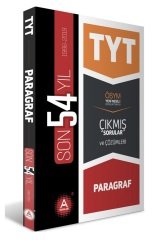 SÜPER FİYAT - A Yayınları YKS TYT Paragraf Son 54 Yıl Çıkmış Sorular ve Çözümleri A Yayınları