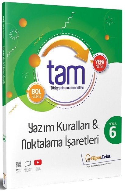 Hiper Zeka 8. Sınıf TAM Türkçe nin Ana Modülleri-6 Yazım Kuralları ve Noktalama İşaretleri Hiper Zeka Yayınları