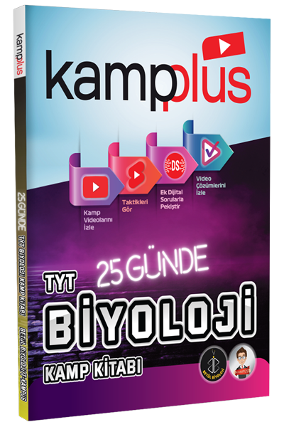 Kampplus YKS TYT Biyoloji Kampplus 25 Günde Kamp Kitabı Kampplus