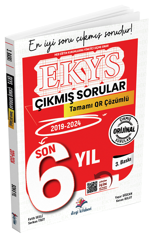 Dizgi Kitap 2025 MEB EKYS Müdür ve Yardımcılığı Çıkmış Sorular Son 6 Yıl Çözümlü Dizgi Kitap