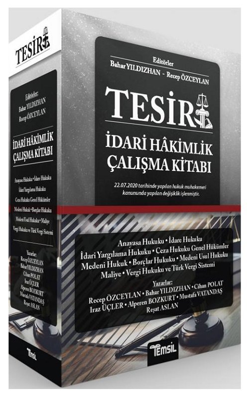 Temsil Tesir İdari Hakimlik Çalışma Kitabı - Bahar Yıldızhan, Recep Özceylan Temsil Kitap Yayınları