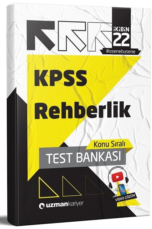 Uzman Kariyer 2022 KPSS Eğitim Bilimleri Rehberlik Test Bankası Yaprak Test Uzman Kariyer Yayınları