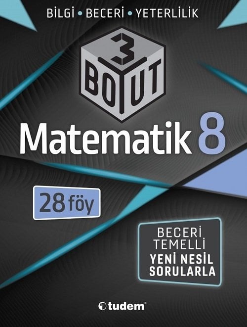 Tudem 8. Sınıf Matematik 3 Boyut Soru Bankası Tudem Yayınları