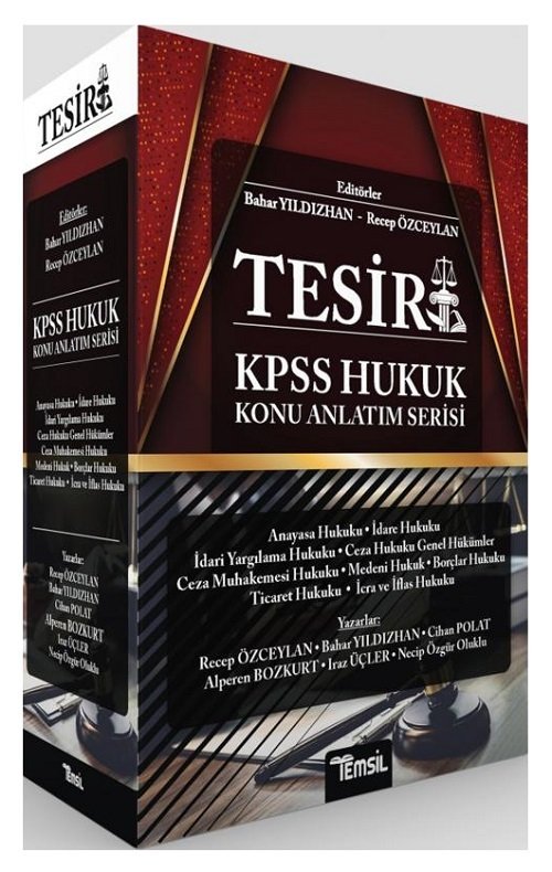 Temsil Tesir KPSS Hukuk Konu Anlatımı Serisi - Bahar Yıldızhan, Recep Özceylan Temsil Kitap Yayınları