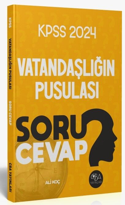 SÜPER FİYAT - CBA Yayınları 2024 KPSS Vatandaşlık Vatandaşlığın Pusulası Soru Cevap - Ali Koç CBA Yayınları