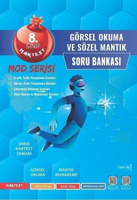 Nartest 8. Sınıf Görsel Okuma ve Sözel Mantık Mod Serisi Soru Bankası Nartest Yayınları