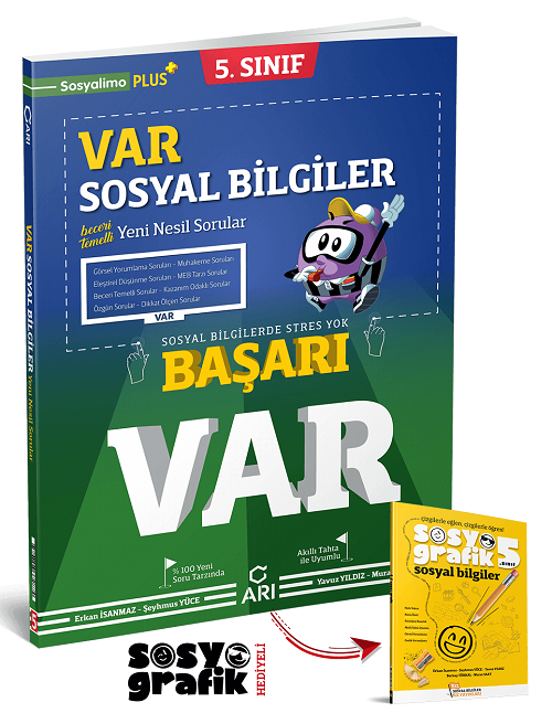 Arı Yayınları 5. Sınıf Sosyal Bilgiler VAR Soru Bankası Arı Yayınları