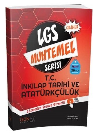 Günay 8. Sınıf LGS TC İnkılap Tarihi ve Atatürkçülük Muhtemel Soru Bankası Video Çözümlü Günay Yayınları