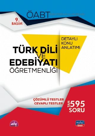 Nobel 2021 ÖABT Türk Dili ve Edebiyatı Öğretmenliği Detaylı Konu Anlatımı Nobel Sınav Yayınları