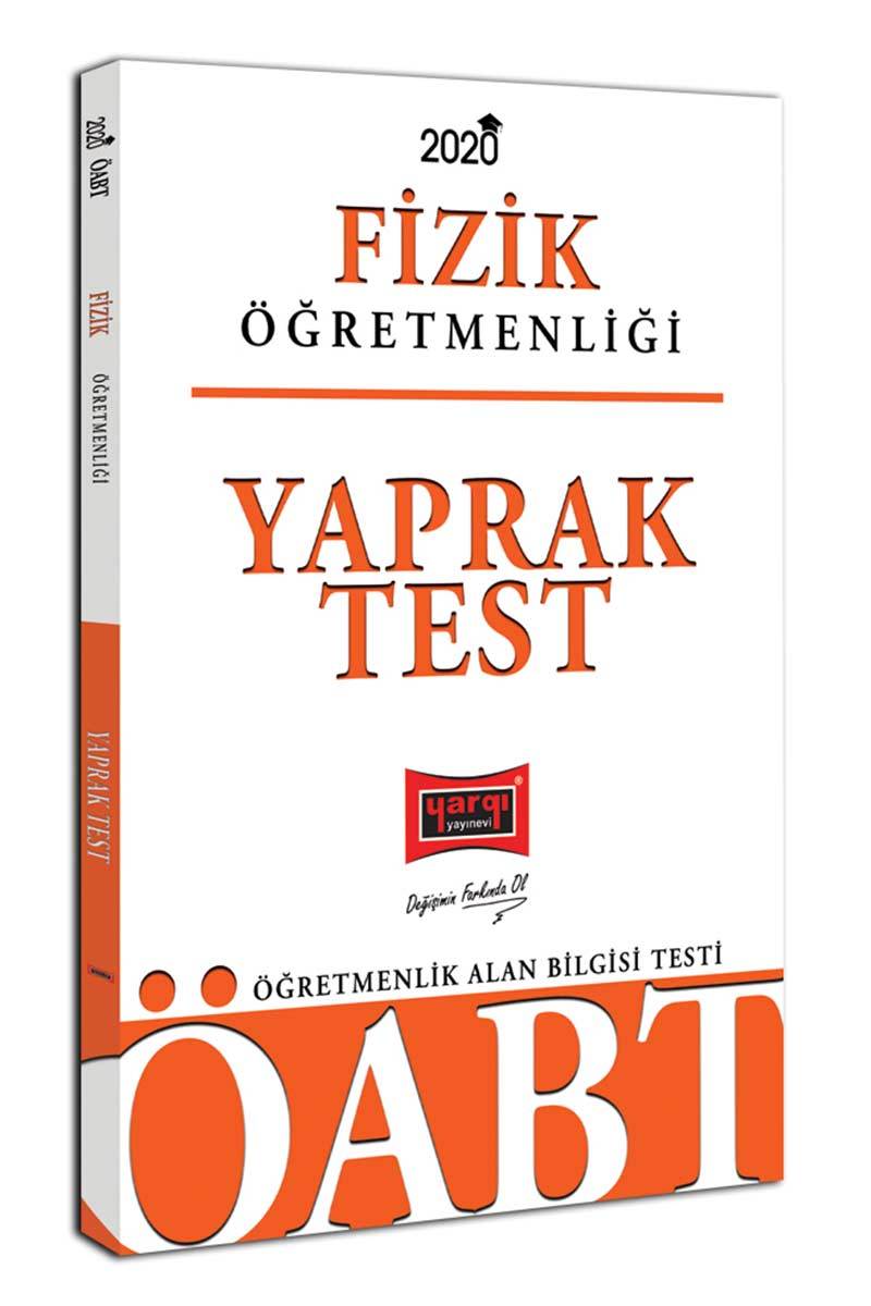 SÜPER FİYAT - Yargı 2020 ÖABT Fizik Öğretmenliği Yaprak Test Yargı Yayınları