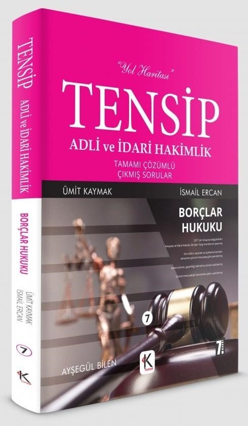 Kuram Kitap TENSİP Borçlar Hukuku Adli İdari Hakimlik Çıkmış Sorular Kuram Kitap