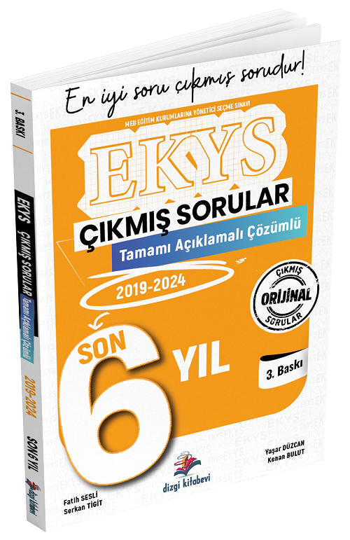 Dizgi Kitap 2025 MEB EKYS Müdür ve Yardımcılığı Çıkmış Sorular Son 7 Yıl Çözümlü Dizgi Kitap