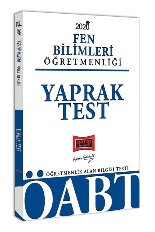 Yargı 2020 ÖABT Fen Bilimleri Öğretmenliği Yaprak Test Yargı Yayınları