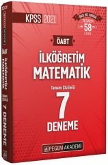 Pegem 2021 ÖABT İlköğretim Matematik 7 Deneme Çözümlü Pegem Akademi Yayınları