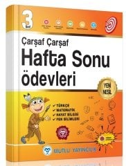 Mutlu 3. Sınıf Tüm Dersler Çarşaf Çarşaf Hafta Sonu Ödevleri Video Çözümlü Mutlu Yayınları