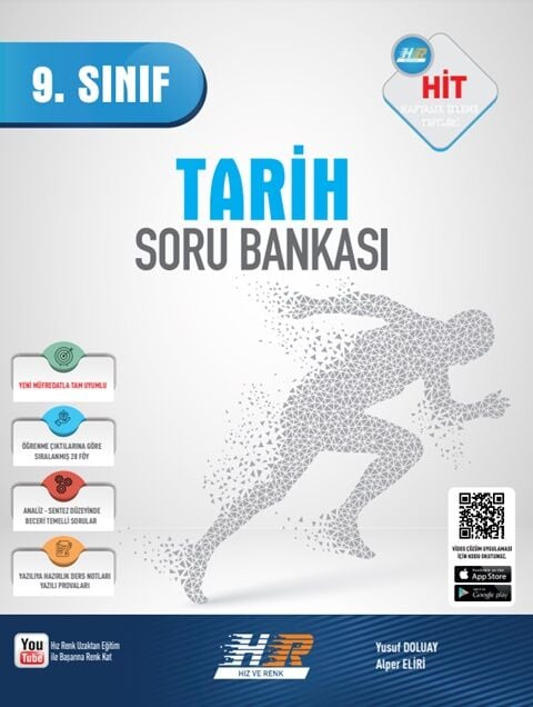 Hız ve Renk 9. Sınıf Tarih HİT Soru Bankası Hız ve Renk Yayınları