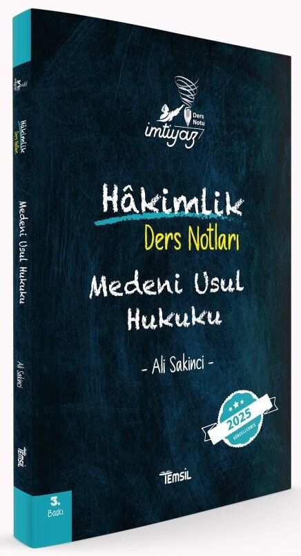 Temsil 2025 İMTİYAZ Hakimlik Medeni Usul Hukuku Ders Notları 3. Baskı - Ali Sakinci Temsil Kitap Yayınları