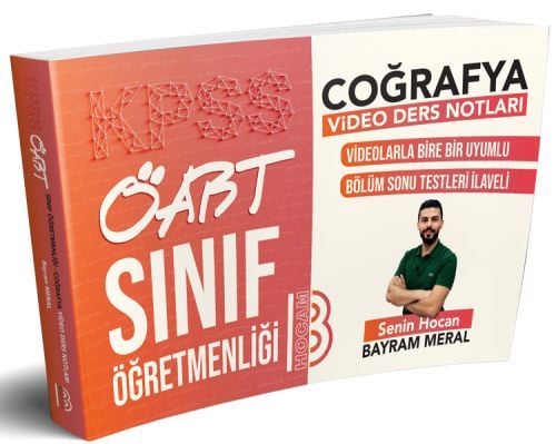 SÜPER FİYAT - Benim Hocam 2020 ÖABT Sınıf Öğretmenliği COĞRAFYA Video Ders Notları Bayram Meral Benim Hocam Yayınları