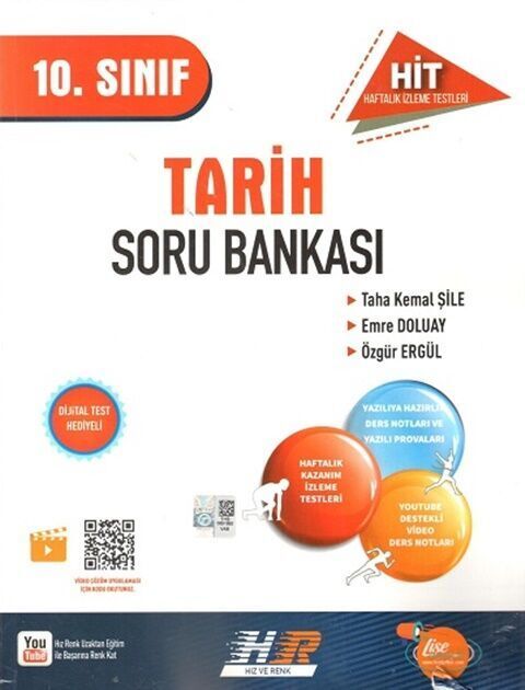 Hız ve Renk 10. Sınıf Tarih HİT Soru Bankası Hız ve Renk Yayınları